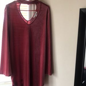 Adam Levine velvet dress